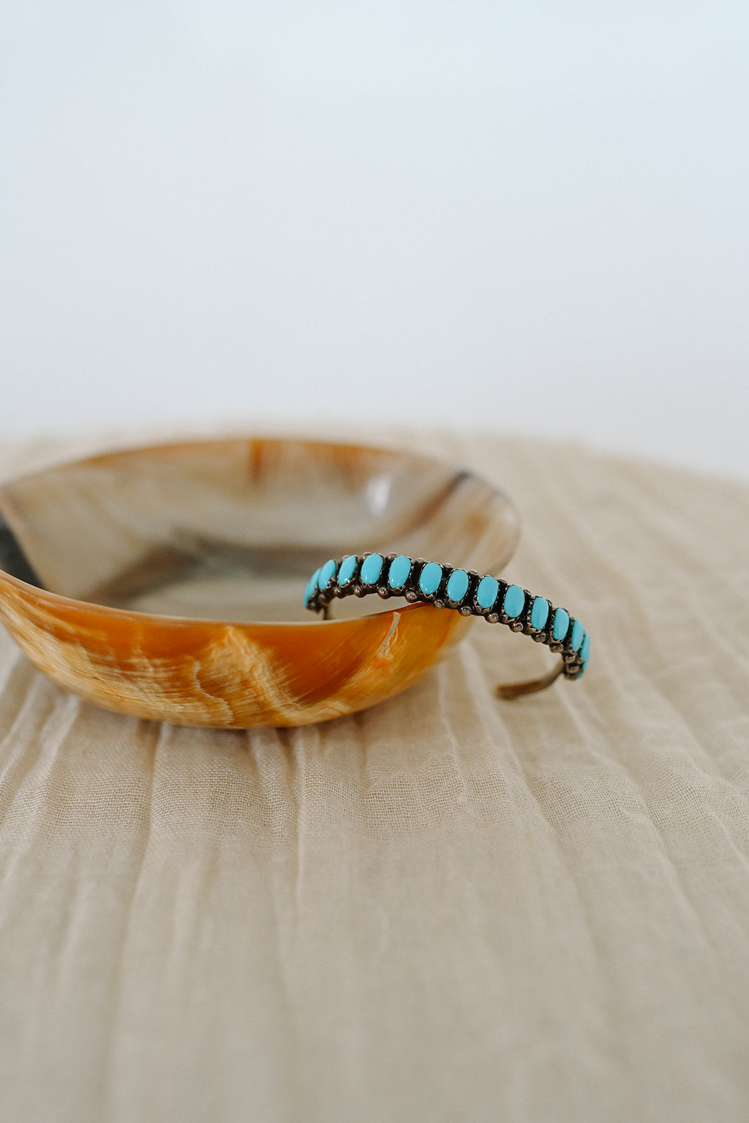 Vintage 16 Stone Turquoise Bracelet a stacker