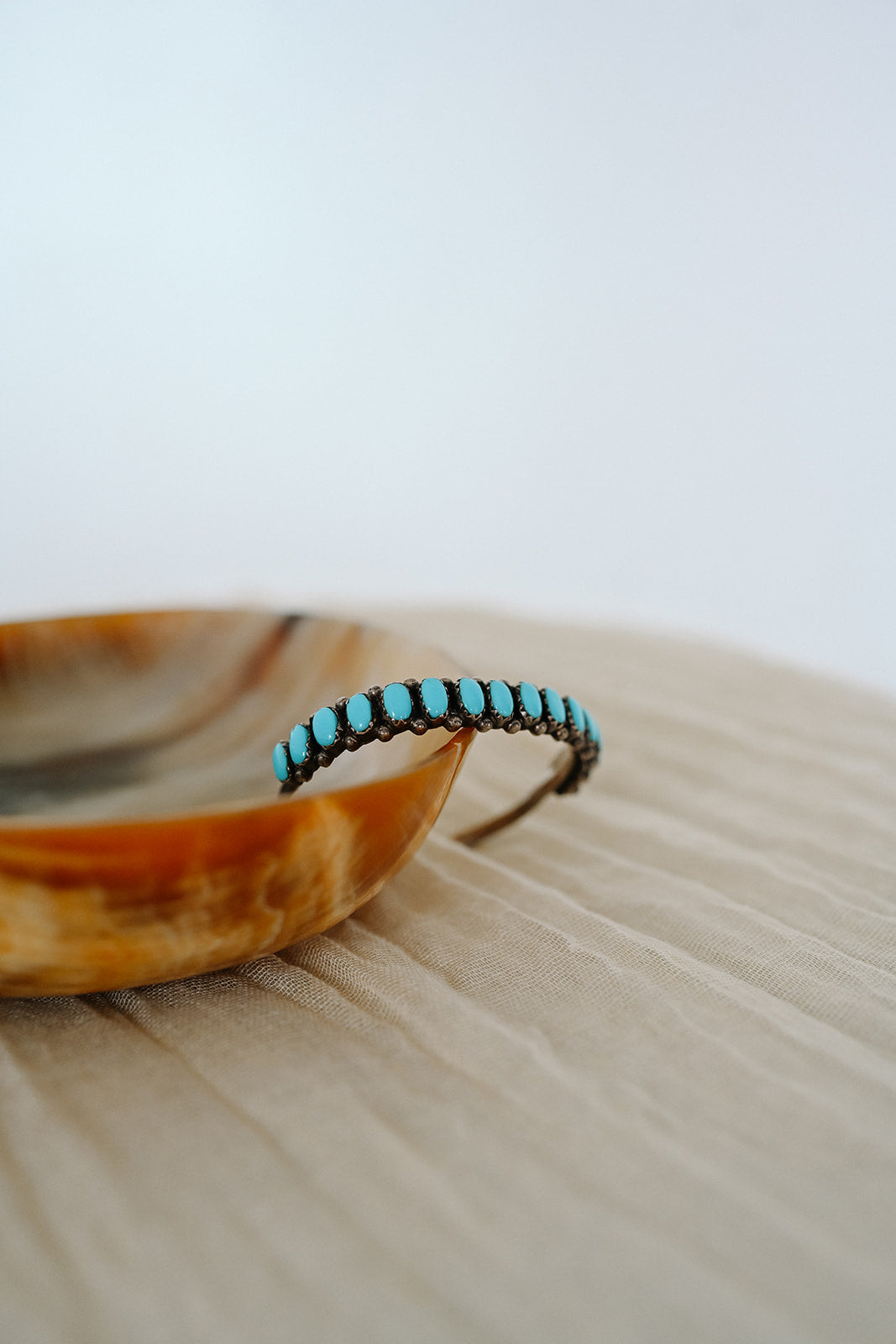 Vintage 16 Stone Turquoise Bracelet a stacker