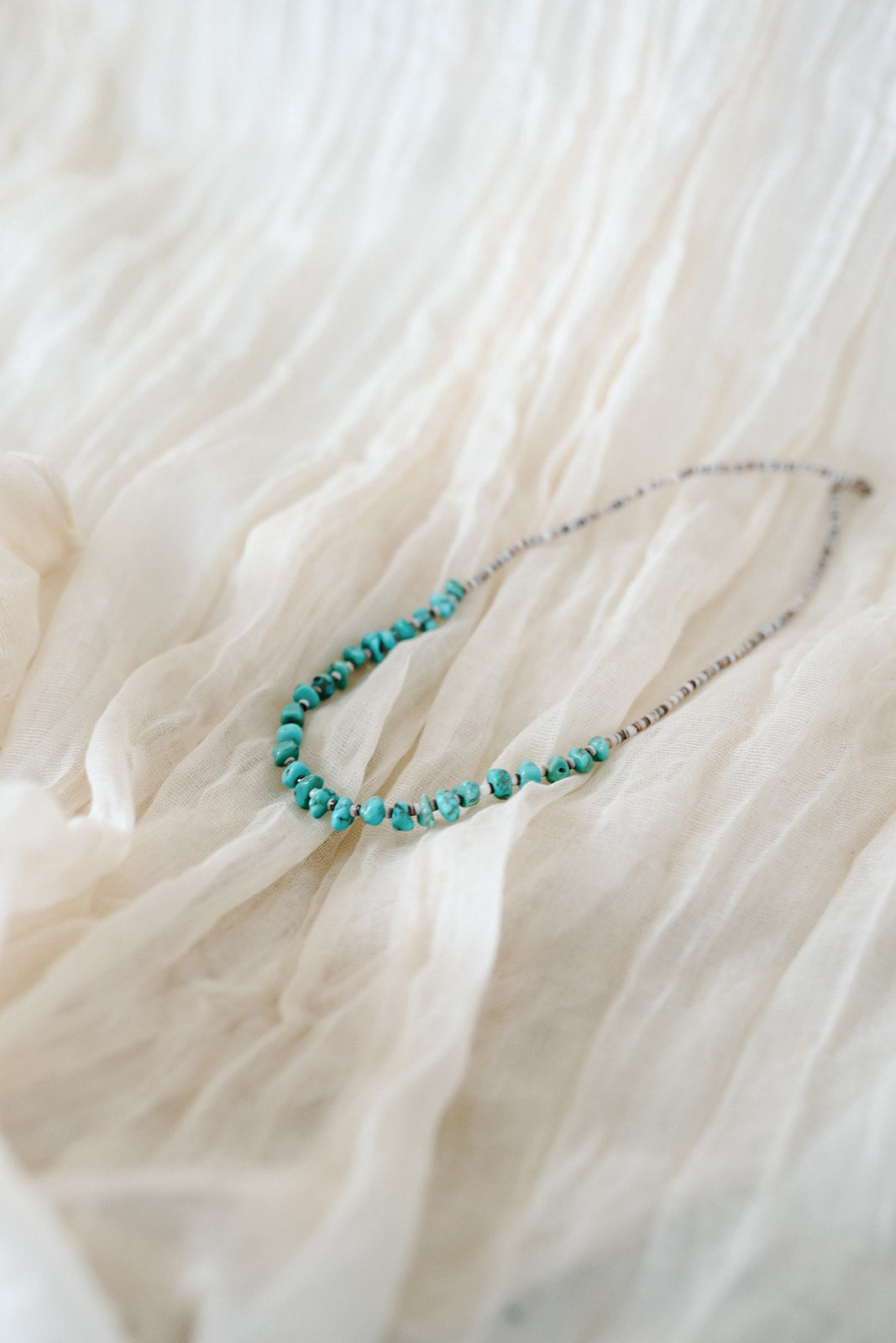 Vintage 27 Turquoise Stone Necklace