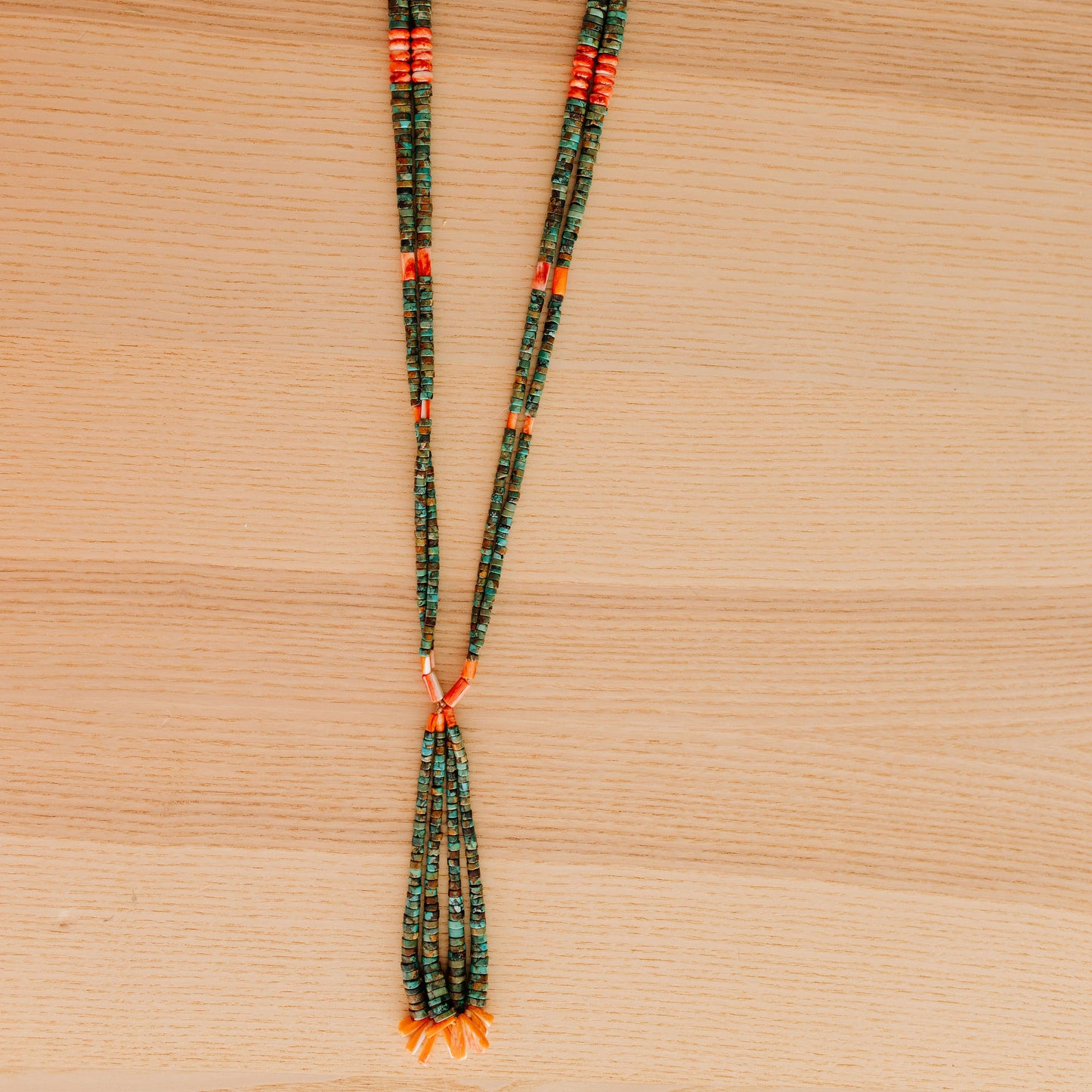 Turquoise and Spiny Oyster Jaclaw Necklace