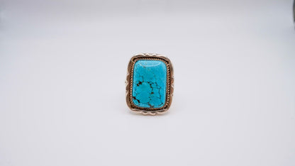 Vintage Square Turquoise Ring