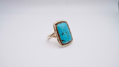 Vintage Square Turquoise Ring