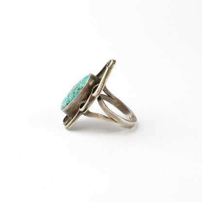 Vintage Turquoise Oval Ring