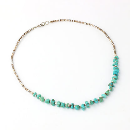 Vintage 27 Turquoise Stone Necklace