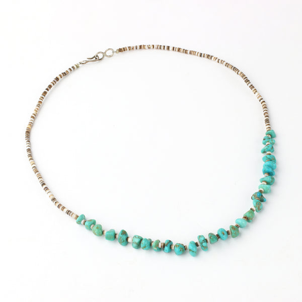 Vintage 27 Turquoise Stone Necklace