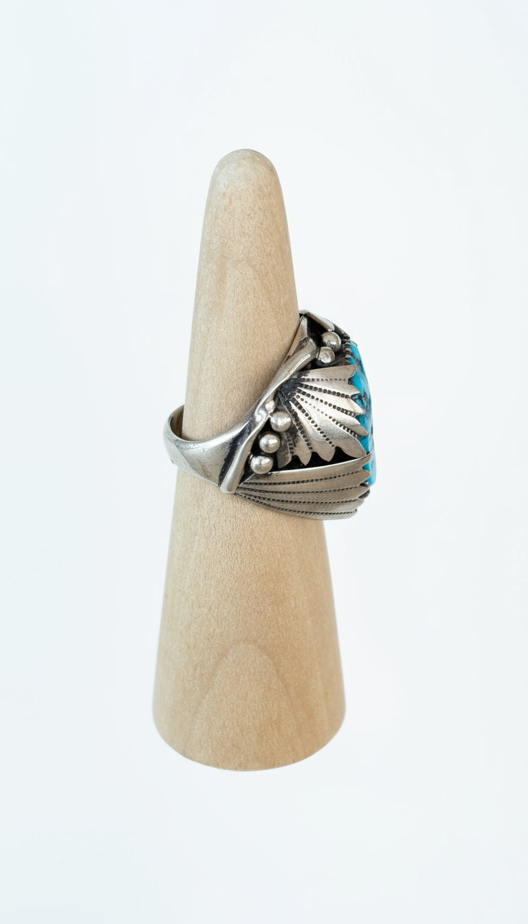 Turquoise Leaf Ring