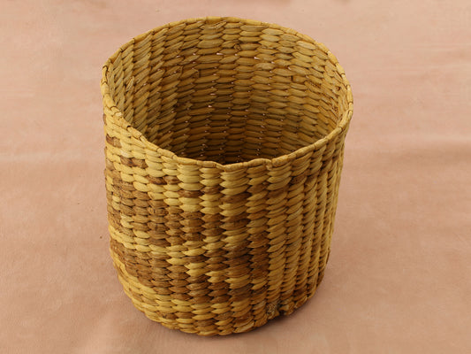 Vintage Artisan Woven Basket