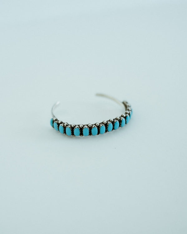 Vintage 16 Stone Turquoise Bracelet